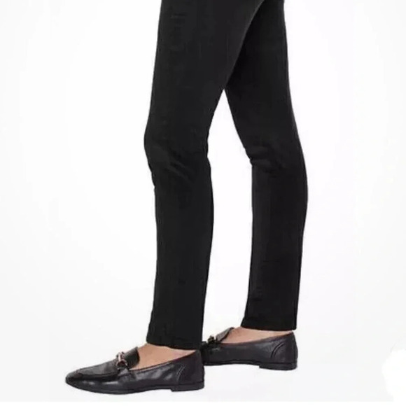 New Well Worn Women’s High Rise Soft Corduroy Skinny Pant Black  10 Inseam 29” - Picture 4 of 7